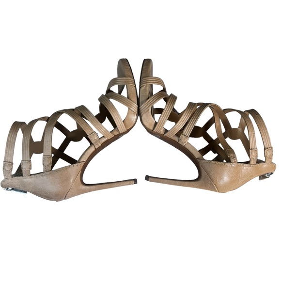 Jessica Simpson Rainah Strap y Spiked Heel Sandals with Zipper Heel. - Picture 4 of 8